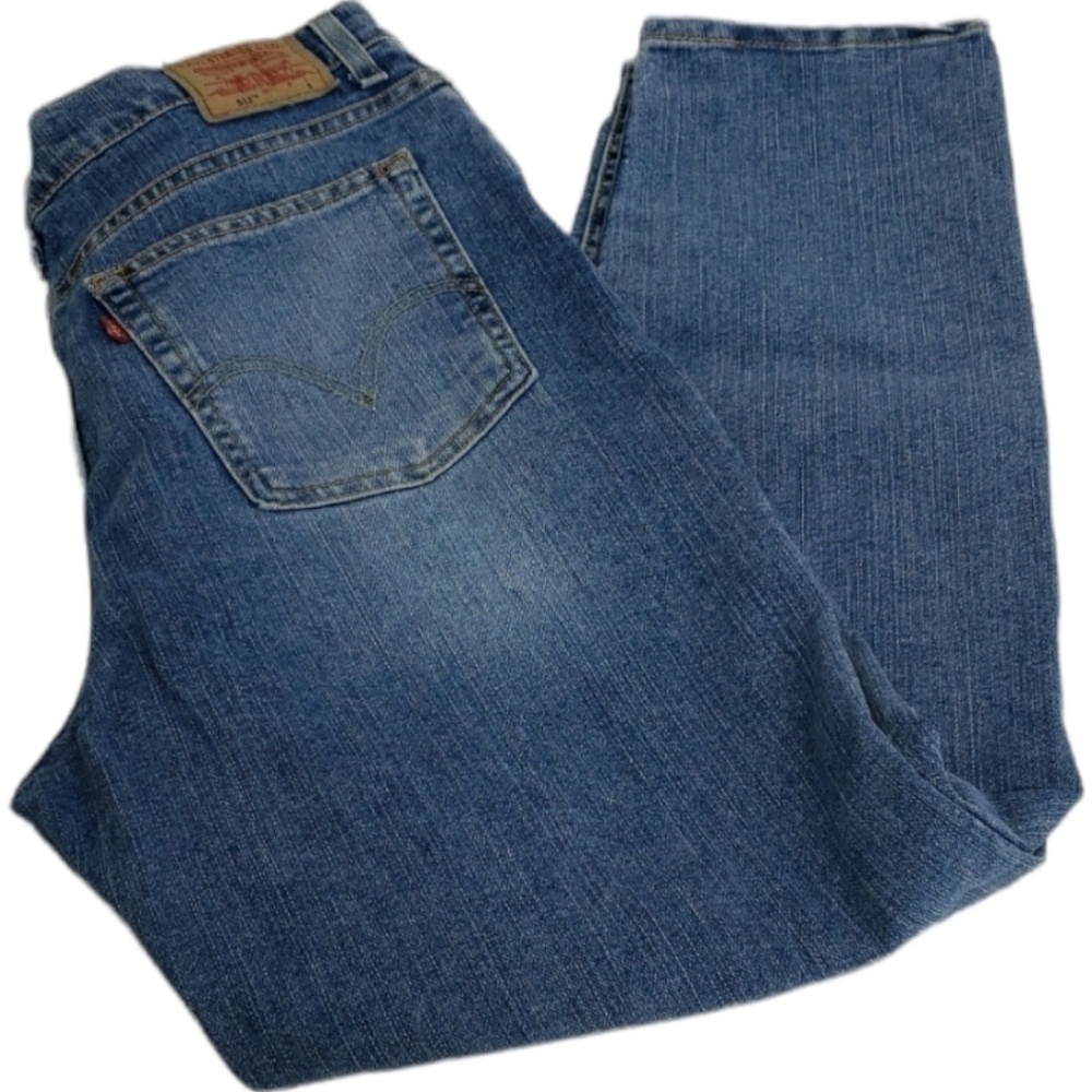 LEVI'S 512 Classic Slim Fit Tapered Leg 14M 33x28 VGUC 2004 early Y2K - Picture 11 of 11